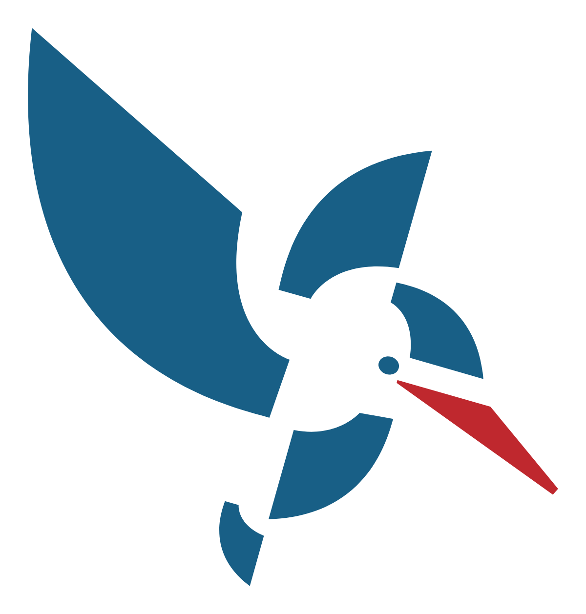 Bird Flat Blue